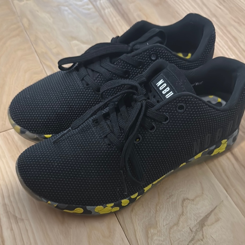 Kids Black and Yellow Shoes